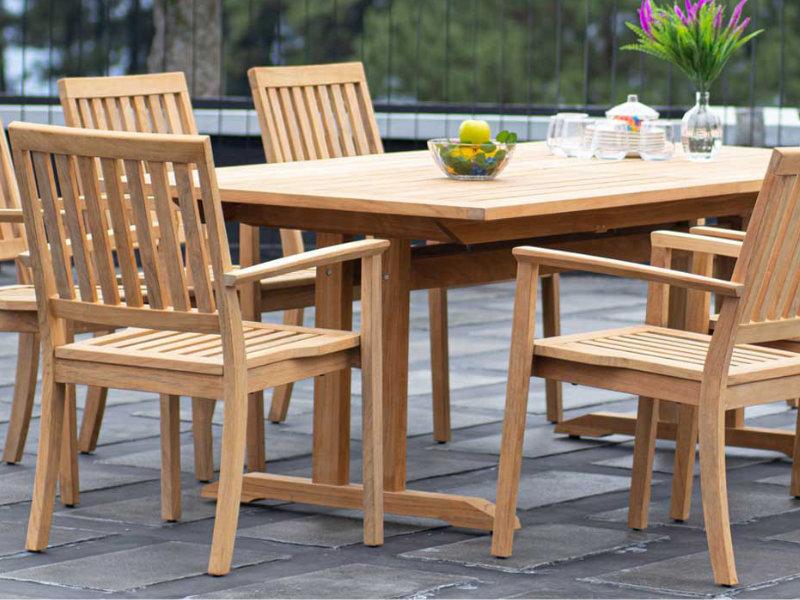 Patio Corsica 108in Teak Rect. Dining Table