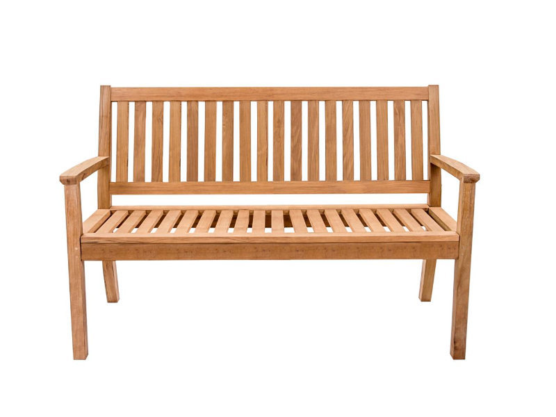 patio Corsica 4ft Teak Arm Bench