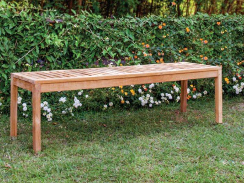 Patio Corsica 5ft Backless Teak Bench