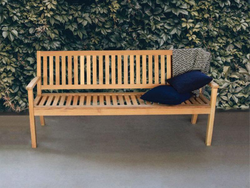 Patio Corsica 6ft Teak Arm Bench