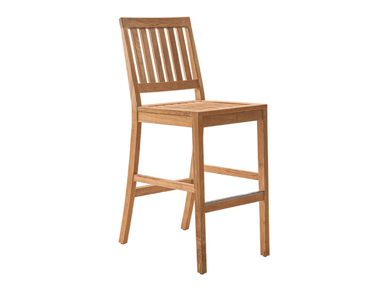 patio Corsica Teak Bar Chair