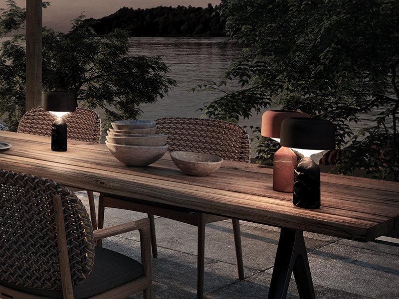 Patio Gloster Ambient Pebble Outdoor Lamp