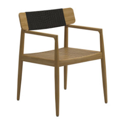 patio Gloster Archi Dining Chair w/Arms Set 2
