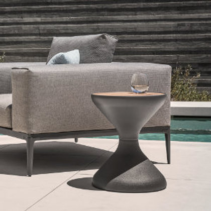 Patio Gloster Bells Side Table W/Ice Bucket Insert