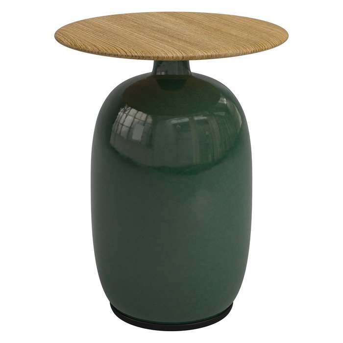 Patio Gloster Blow Teak Top Side Table