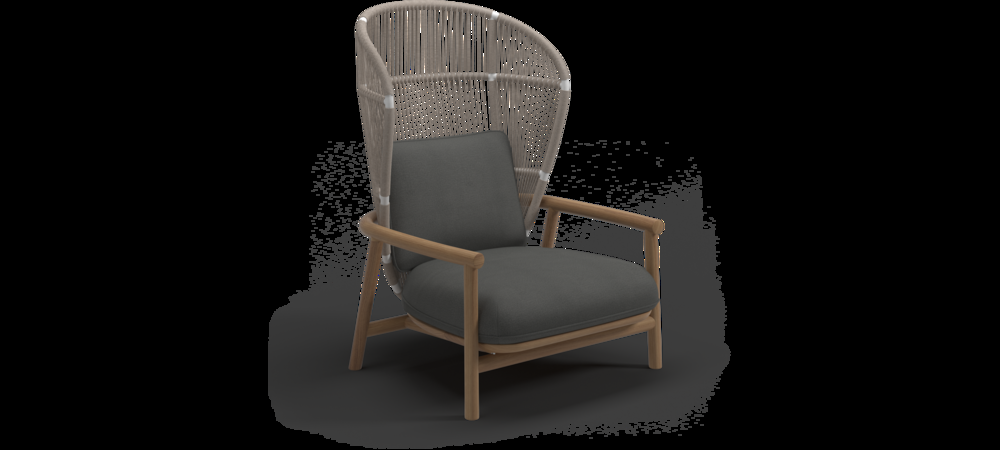 patio Gloster Fern Lounge Chair High Back