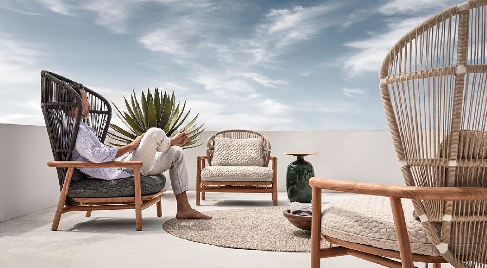 Patio Gloster Fern Lounge Chair Low Back