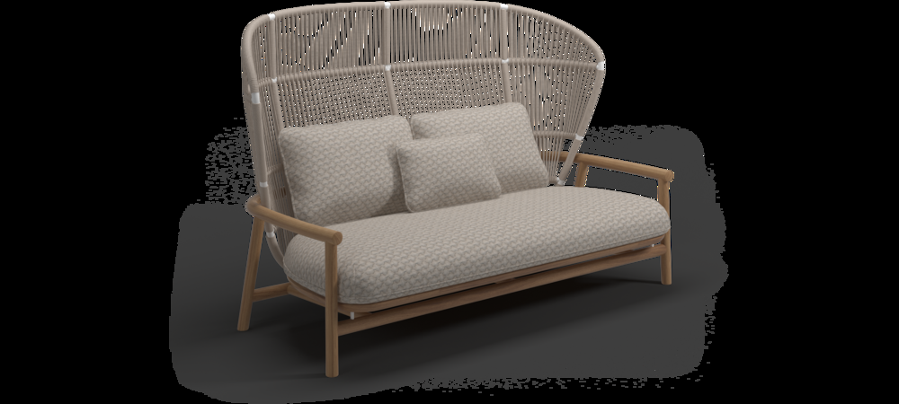 patio Gloster Fern Loveseat High Back