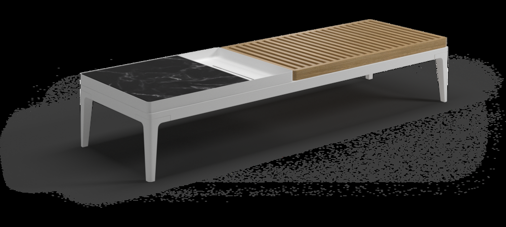 Patio Gloster Grid 60" Rectangular Coffee Table