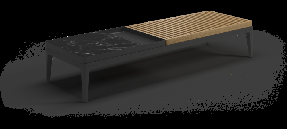 patio Gloster Grid 60" Rectangular Coffee Table