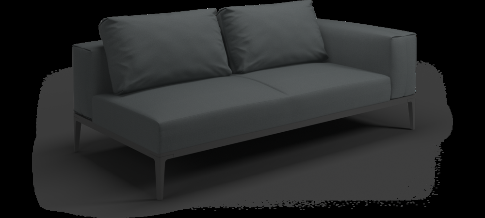 patio Gloster Grid Right/Left End Unit