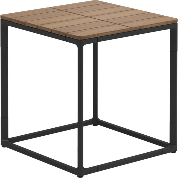 patio Gloster Maya 18" Sq. Teak Top Side Table