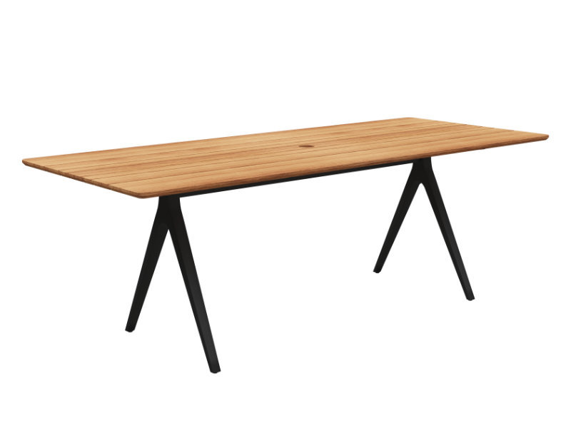 Patio Gloster Split Table With 6x Sway Chairs