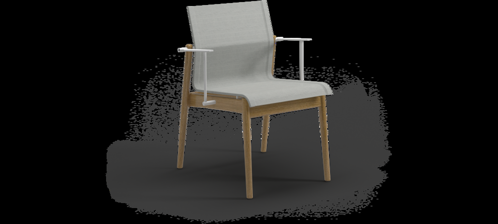 Patio Gloster Sway Stacking Dining Arm Chair-Set 4