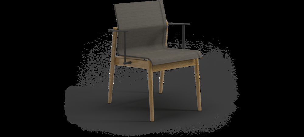 patio Gloster Sway Stacking Dining Arm Chair-Set 4