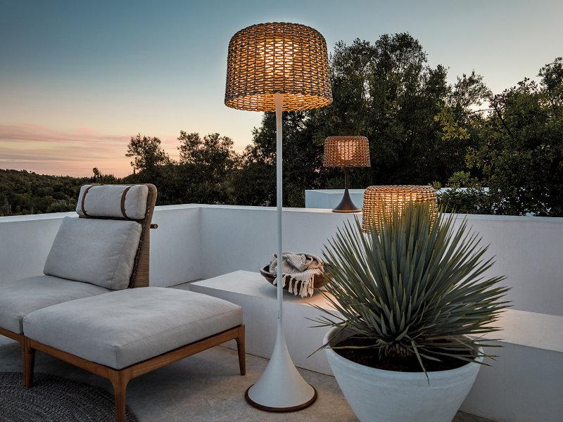 Patio Gloster Tall Lantern Floor Lamp