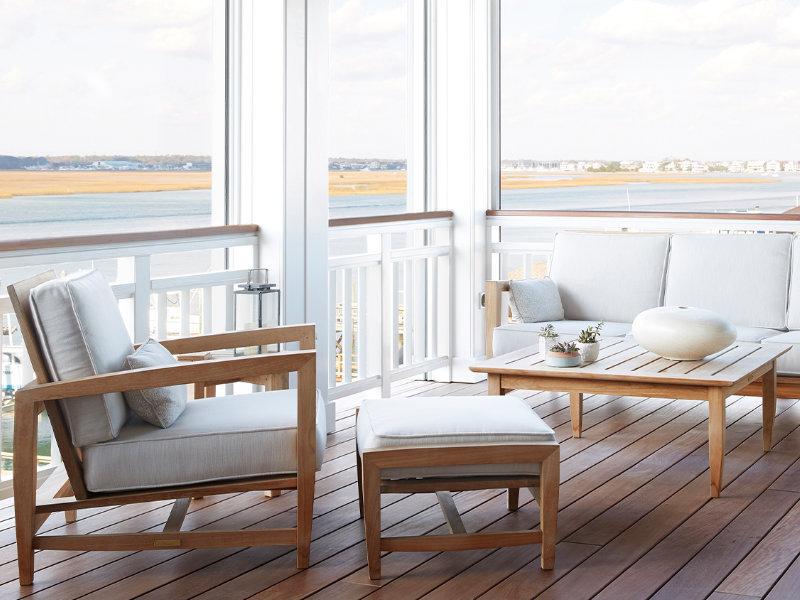 Patio Kingsley Bate Amalfi Cushion Ottoman