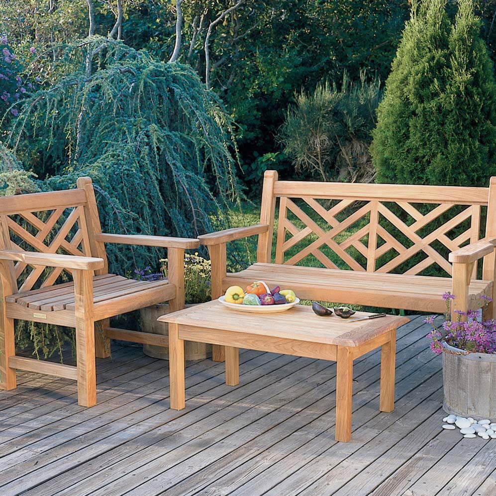 Patio Kingsley Bate Chippendale Bench