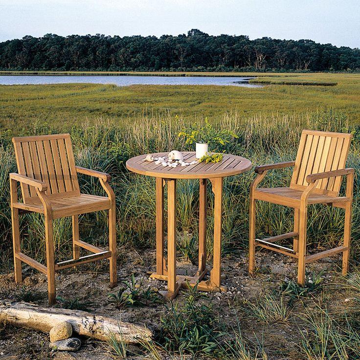 Patio Kingsley Bate Essex 36" Round Bar Table