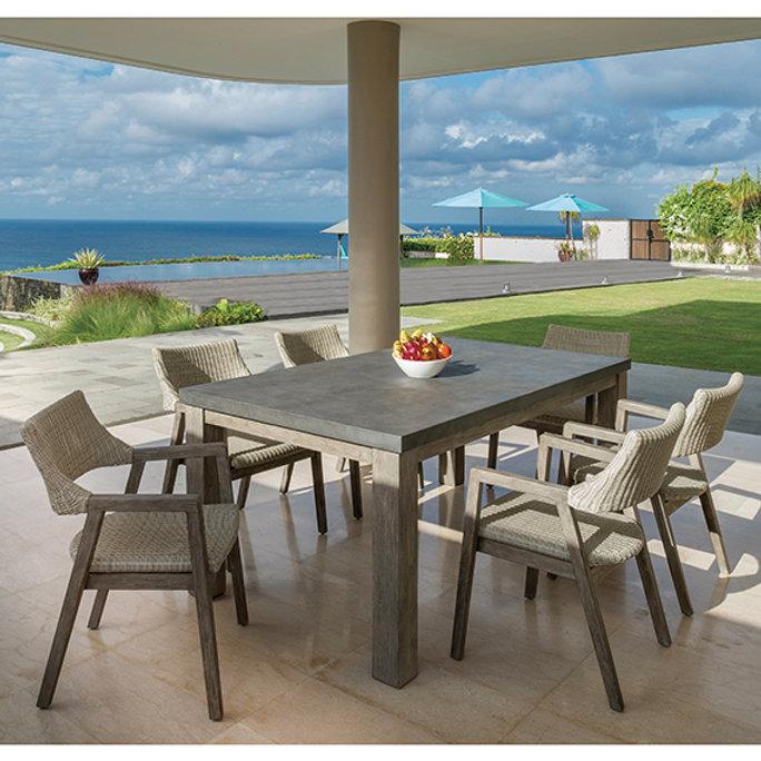 Patio Kingsley Bate Spencer Dining Arm Chair Set 2