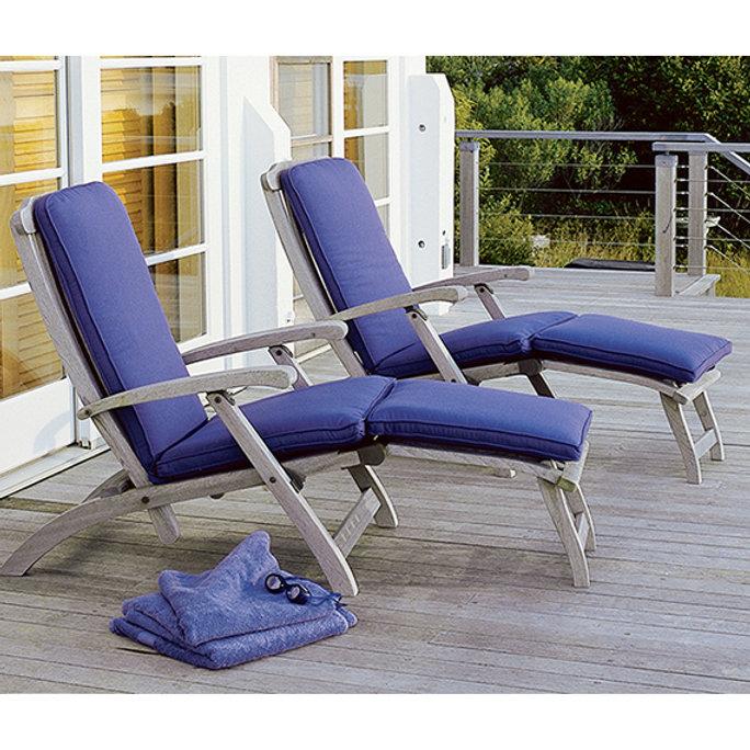 Patio Kingsley Bate Steamer Chair W/ Ottoman