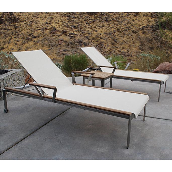 Patio Kingsley Bate Tivoli Chaise Lounge W/ Wheels