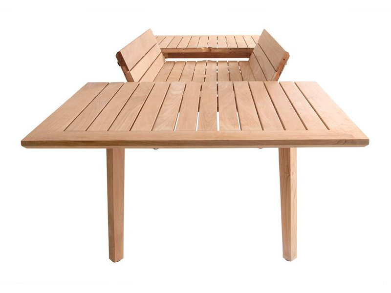 Patio Malta 92.5" - 130" Extending Teak Dining Table