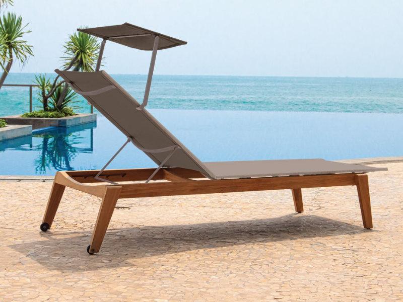 Patio Malta Adjustable Sun Shade For Chaise Lounge