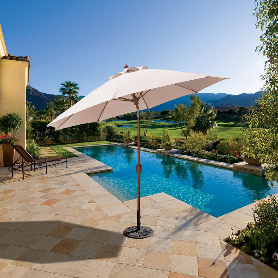 Patio Outdoor Classics 9' Auto Tilt Market Umbrella