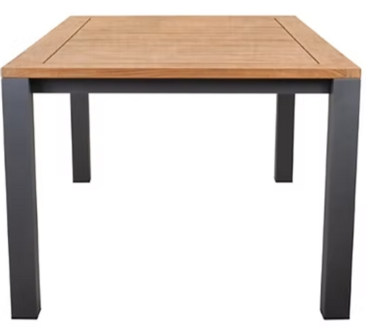 Patio Parsons 4' Teak/Aluminum Backless Bench