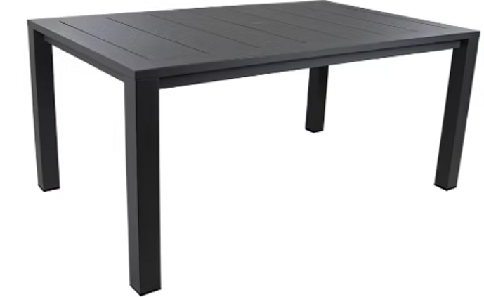 patio Parsons 64" Aluminum Dining Table