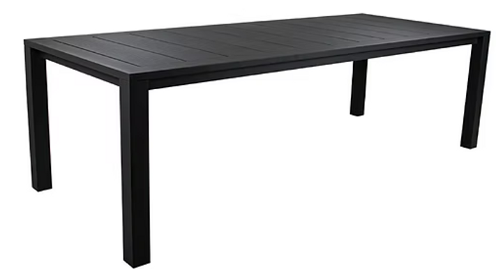 patio Parsons 97" Aluminum Dining Table