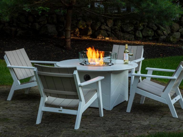 Patio Seaside Casual Mad Chat Chair - Set Of 2