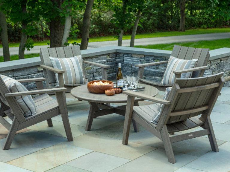 Patio Seaside Casual Mad Chat Chair - Set Of 2