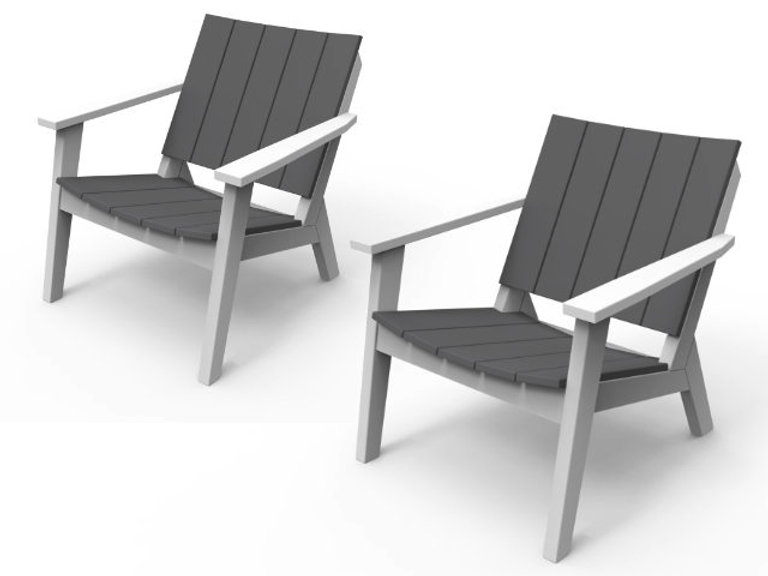 patio Seaside Casual Mad Chat Chair - Set of 2