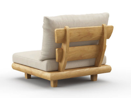 Patio South Beach Armless Chair - Sectional