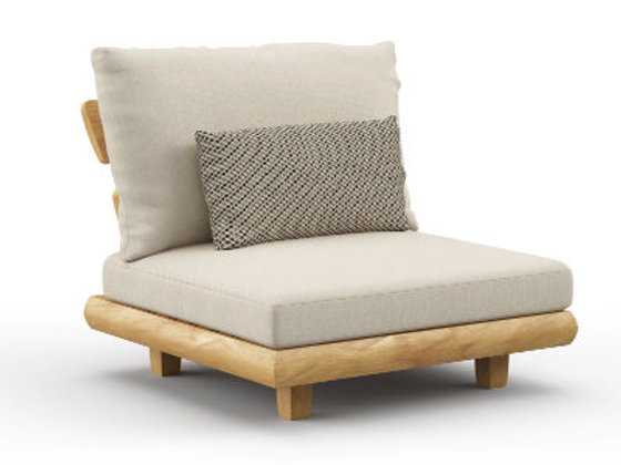 patio South Beach Armless Chair - Sectional