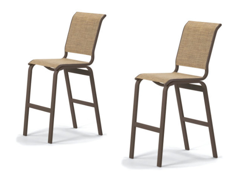 patio Telescope Aruba Armless Bar Chair - Set of 2