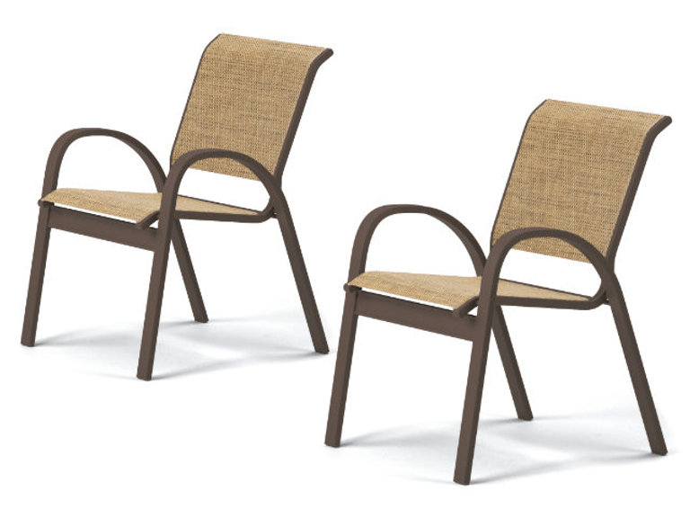 patio Telescope Aruba Cafe Arm Chair - Set of 4