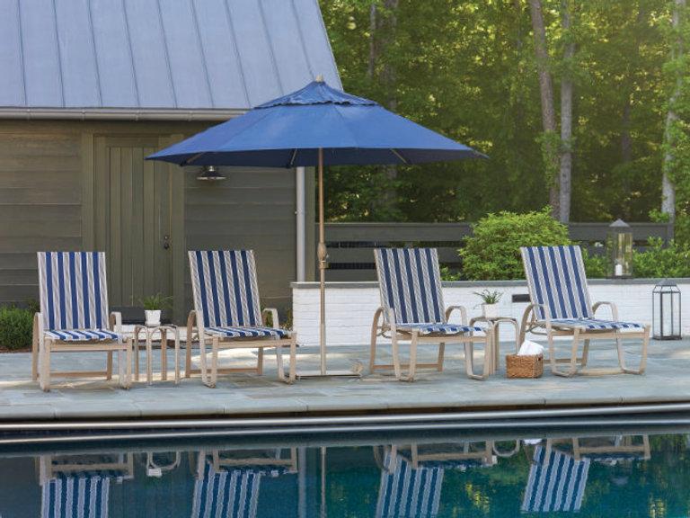 Patio Telescope Aruba High Chaise Lounge - Set Of 2