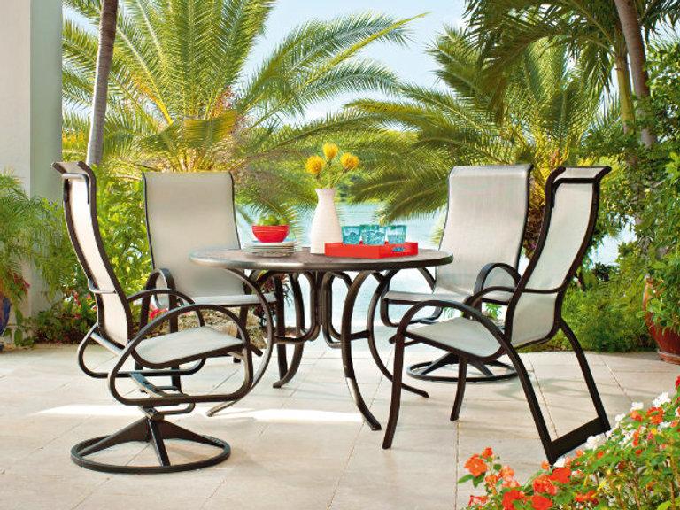 Patio Telescope Aruba Supreme Arm Chair - Set Of 4