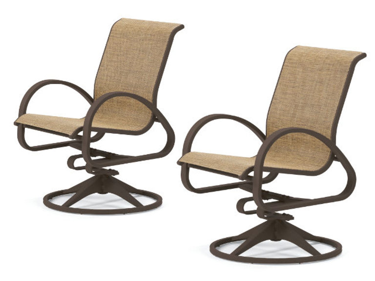 patio Telescope Aruba Swivel Rocker Chair - Set of 4