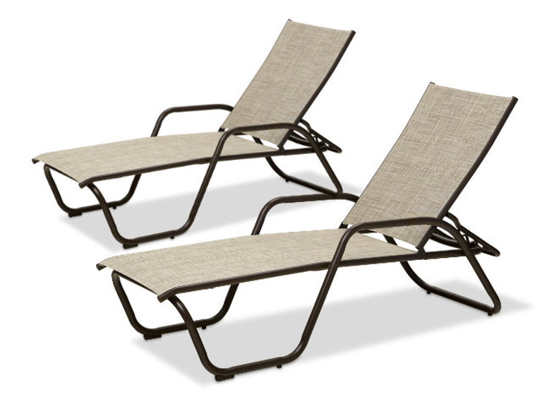 patio Telescope Gardenella Chaise Lounge - Set of 2