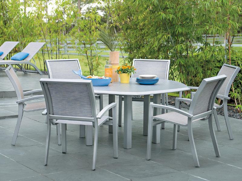 Patio Telescope Kendall Arm Cafe Chair - Set Of 4