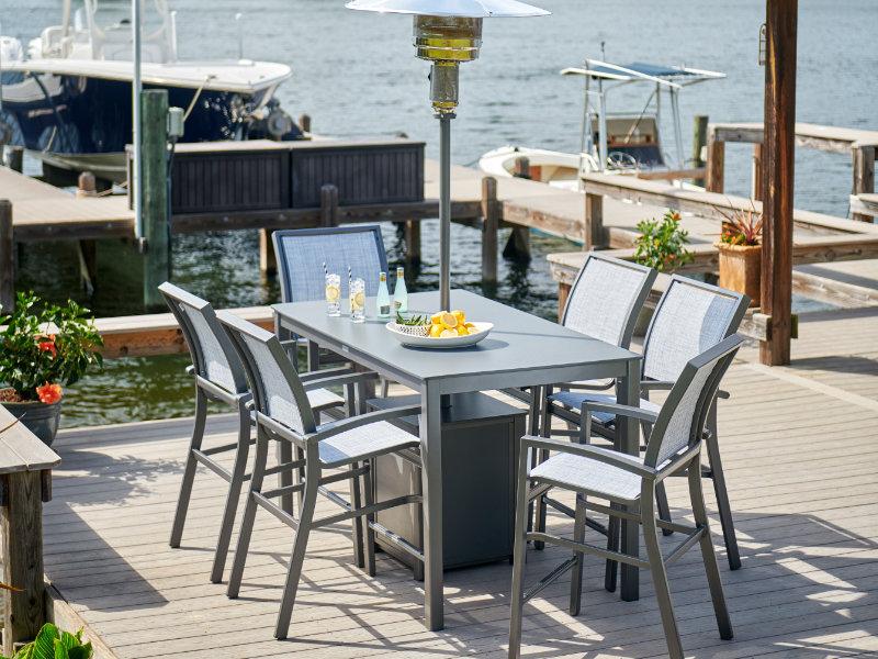 Patio Telescope Kendall Bar Chair