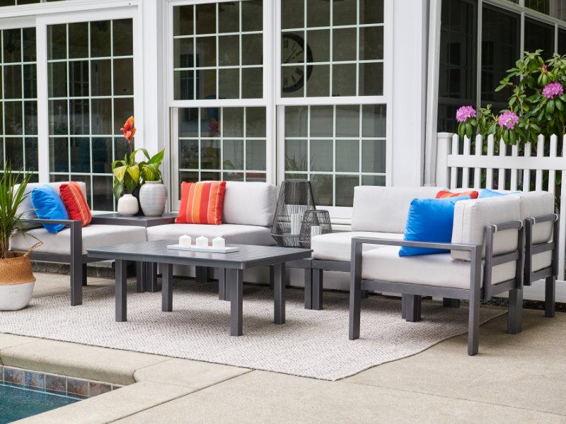 Patio Telescope Larssen Sectional - Arm End Seat