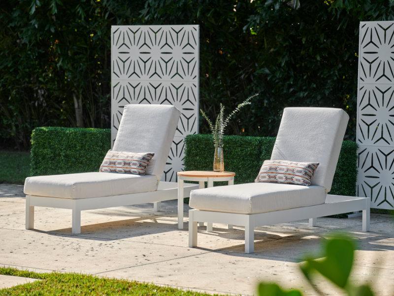 Patio Telescope Leeward Cushion Chaise Lounge