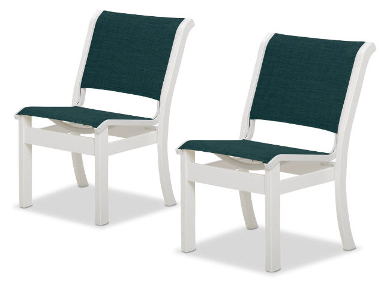 patio Telescope Leeward Sling Side Chair - Set of 2