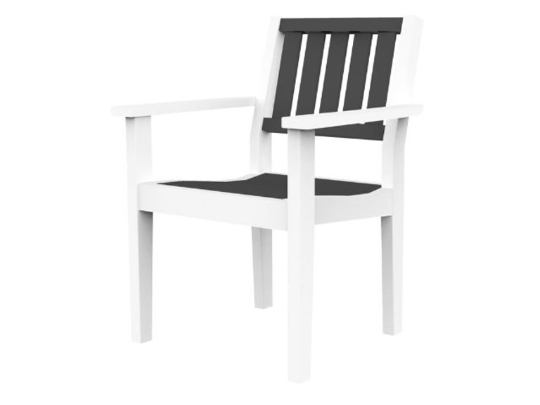 Patio Seaside Casual Greenwich Dining Arm Chair - Set Of 2