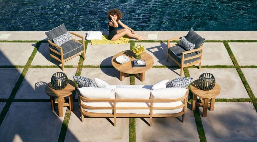 Patio Summer Classics Santa Barbara Left Facing Arm